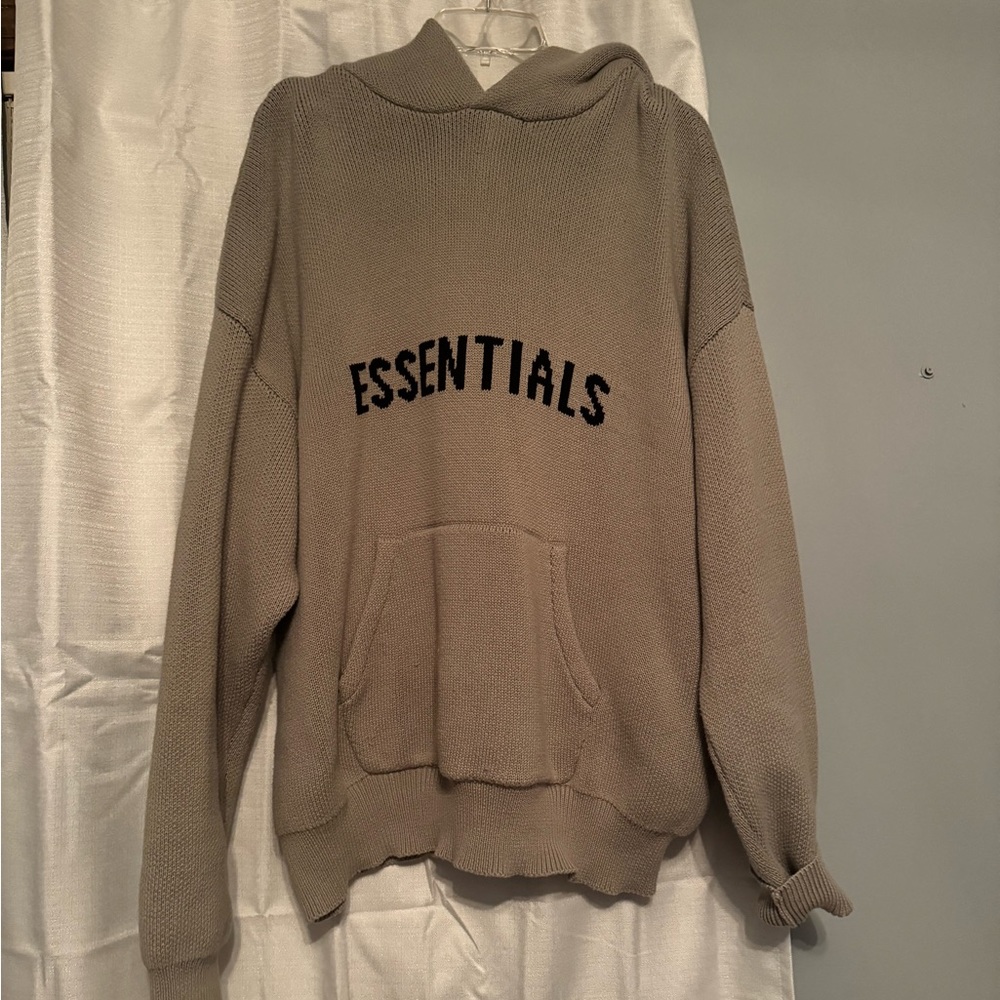 Essentials Fear of God Knitted Hoodie - Size M